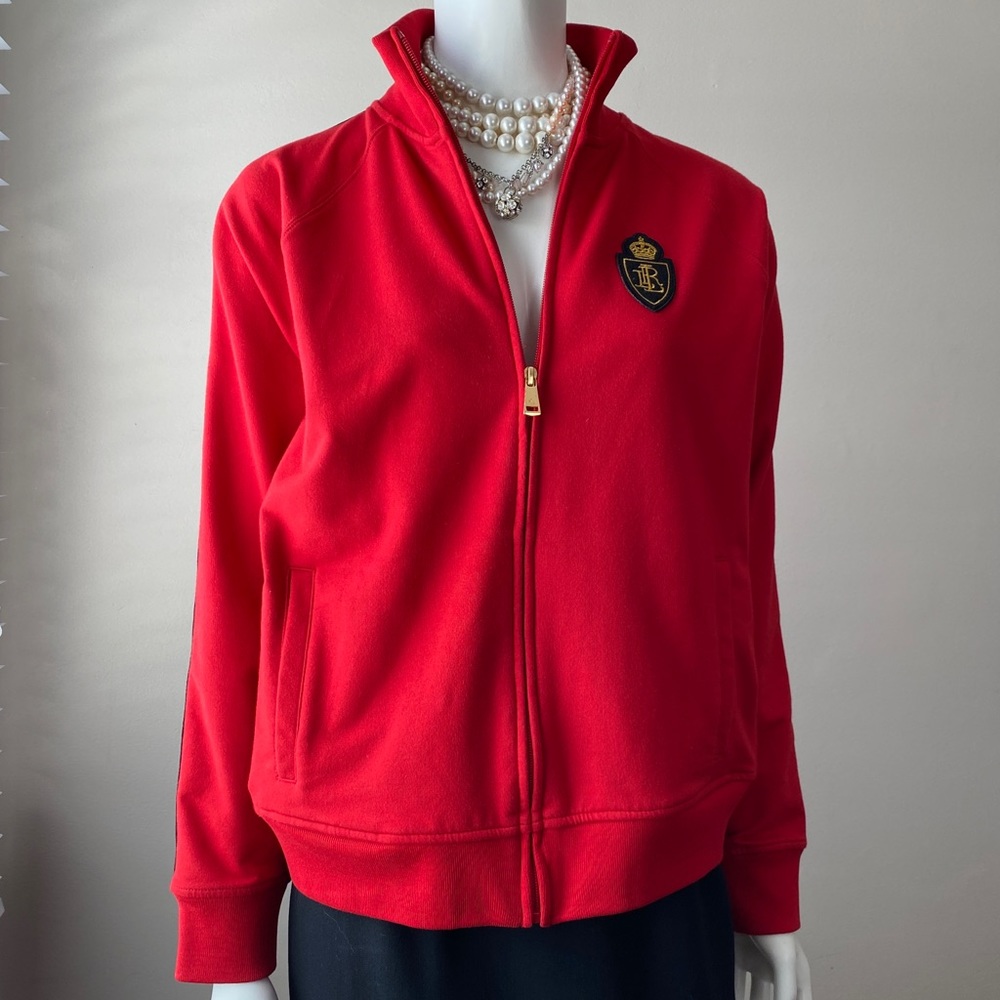 Lauren Ralph Lauren red track jacket